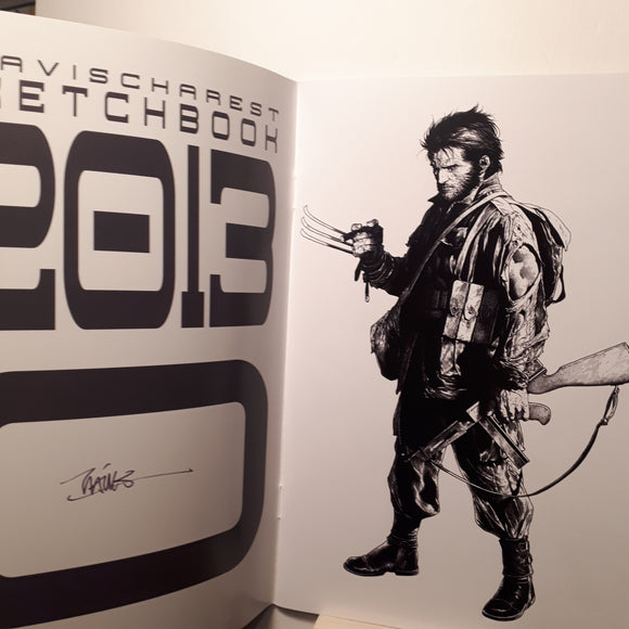 Travis Charest 2013 Sketchbook Sketch Art Book Marvel DC SIGNED