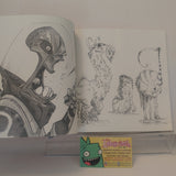 Brett Bradley Bean Sketches SIGNED Sketch Art Book Sketchbook Character Design