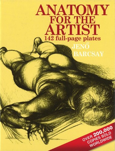 ANATOMY FOR THE ARTIST 142 FULL PAGE PLATES HC