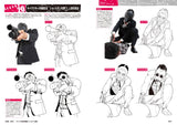 DRAW GANG & UNDERWORLD FIGHTING POSE STYLE PICTURE BOOK HC