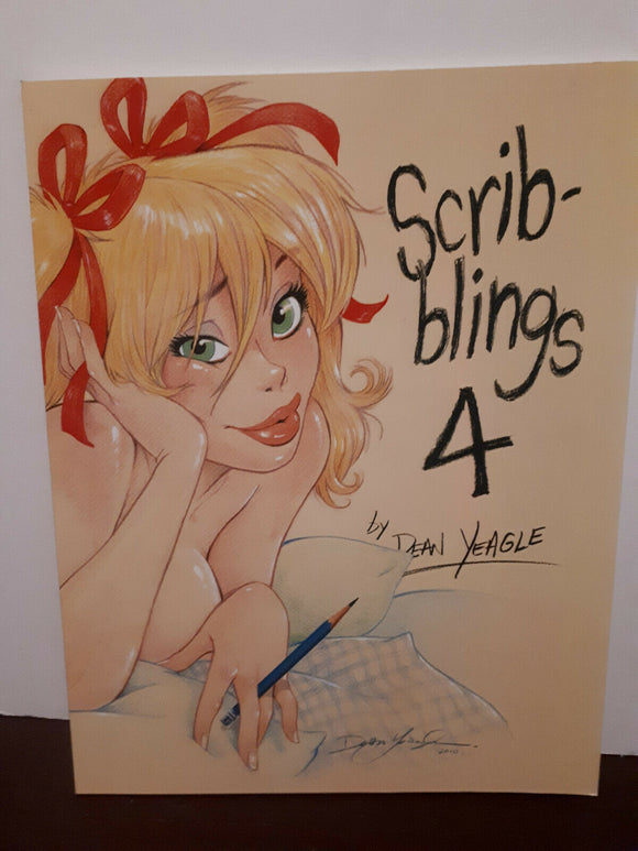 Dean Yeagle Scribblings 4 Sketch Book. SIGNED